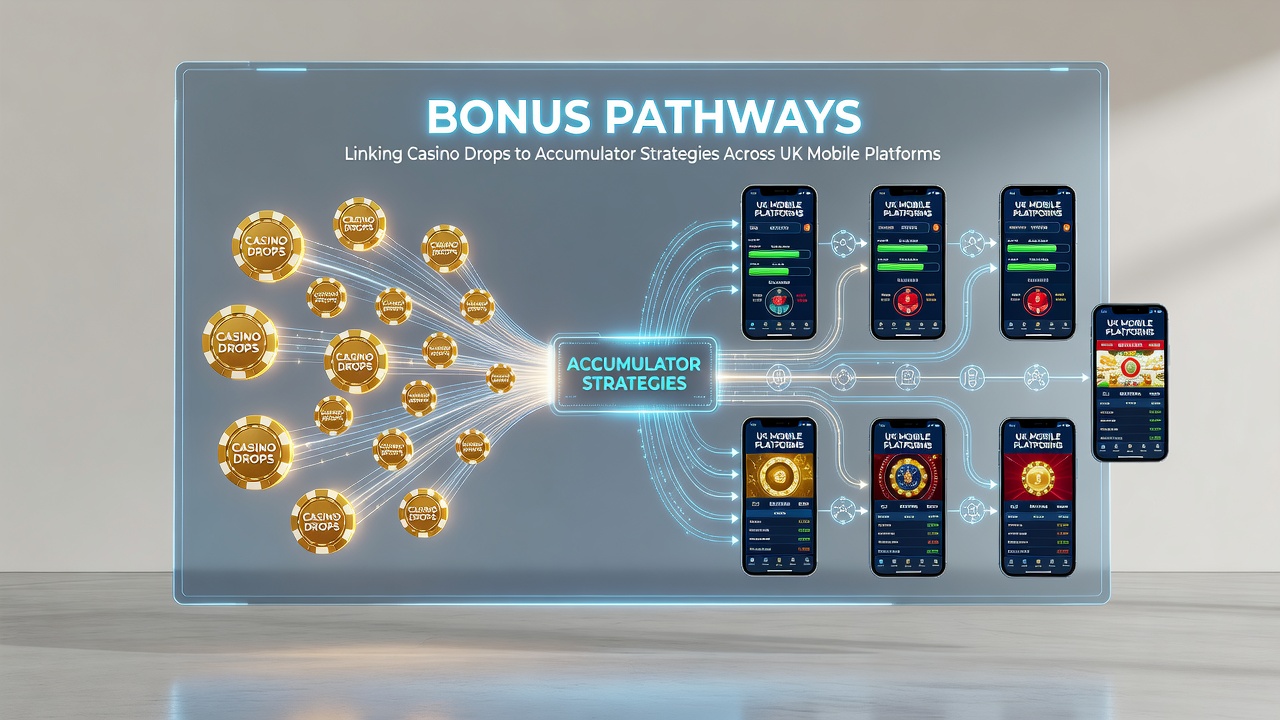 Accumulator builder screen on a UK betting app with casino bonus balance highlighted