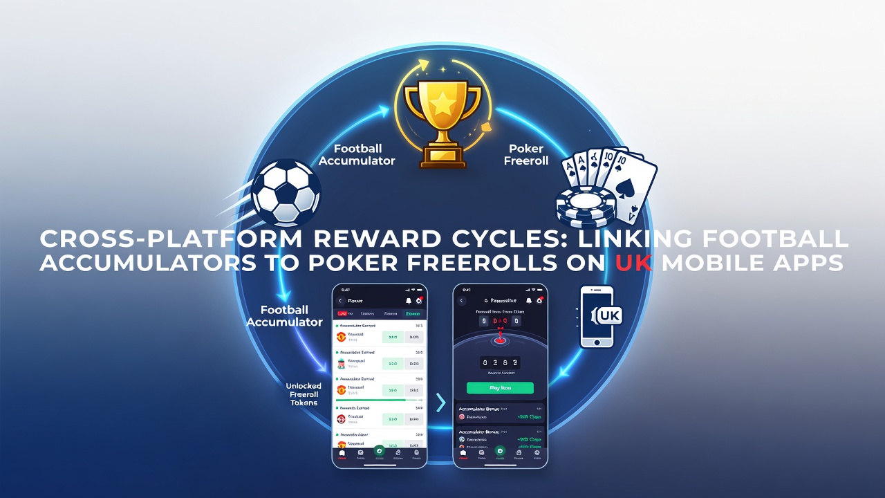 Poker freeroll lobby within a UK betting app showing entry credits earned from football accumulator activity