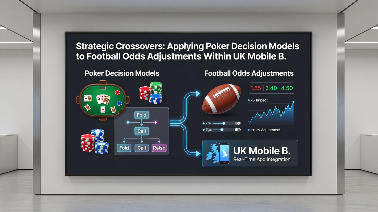 Detailed view of mobile betting dashboard showing real-time football odds influenced by poker decision frameworks