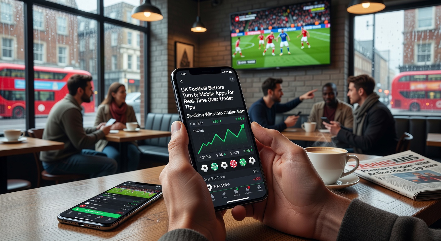 Screenshot of a betting app interface showing over/under tips alongside casino bonus transfer options for UK users
